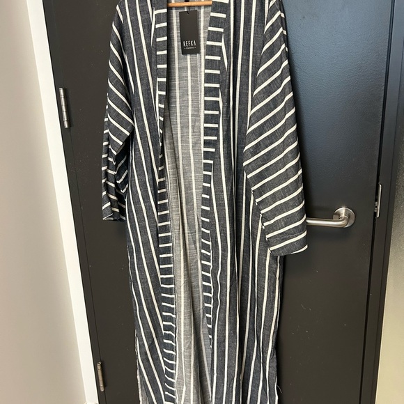 Refka Casual M-L NWT long kimono style cardigan (one size) wide arms, extra long - Picture 5 of 13